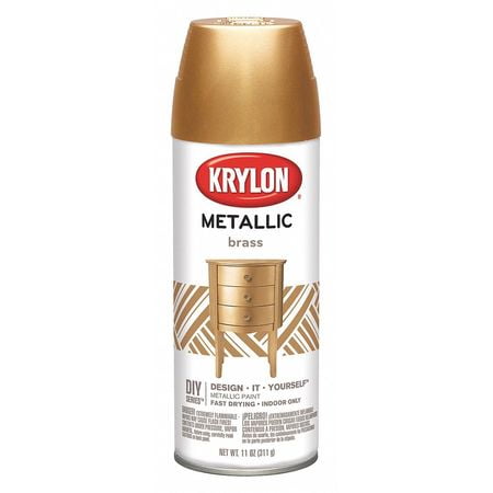 Krylon Metallic Paint Brass 11 Oz Com - Brass Colored Spray Paint For Metal