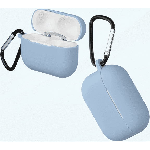 Silicone Case Compatible with Apple AirPods Pro 2 - Case Protective Cover for Headphones - Light Blue