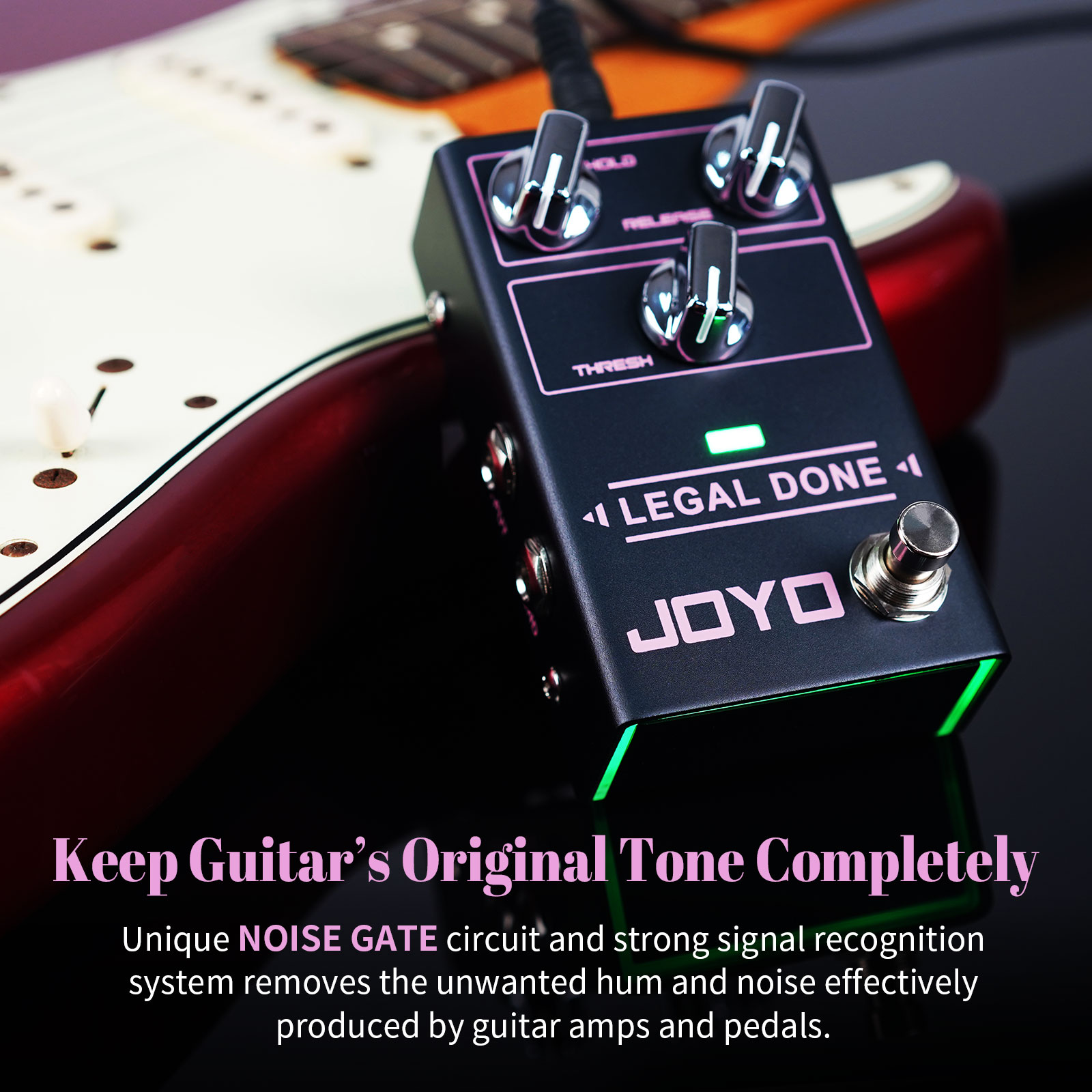 JOYO R-23 Noise Gate Noise Suppressor Guitar Effects Pedal True Bypass Enhance Sound