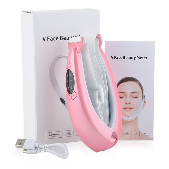 Face Lifter V-Line Up Face Lifting Belt Face Slimming Vibration Massager LED Display Facial Beauty Instrument 5 Modes