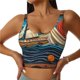 thumbnail image 1 of Balery Whimsical Sailboat Ocean Art Sujetadores deportivos con espalda cruzada para mujer, acolchados, sin costuras, de alto impacto, ideales para yoga, gimnasio, entrenamiento y fitness.-X-Large, 1 of 8