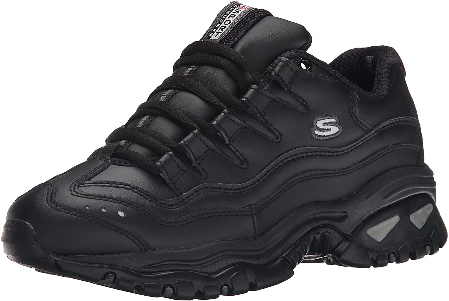 skechers black energy trainers