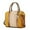 Beige, variant on Ember Faux Crocodile-Embossed Vegan Leather Womens Satchel by Mia K