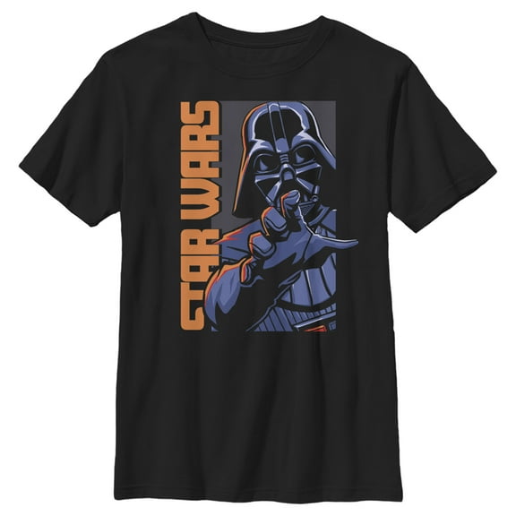 Boy's Star Wars: A New Hope Darth Vader Choke  Graphic Tee Black Small