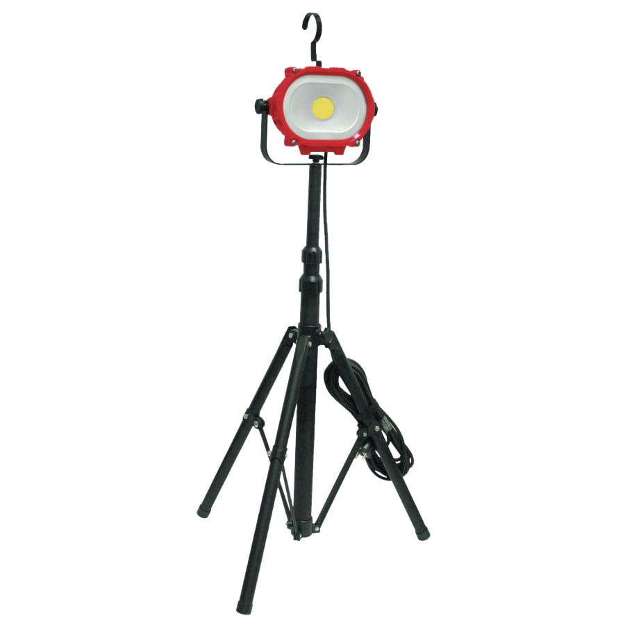 COB LED Work Light with Telescopic Stand, 35 W, 4200 Lumens, Red