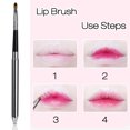 thumbnail image 3 of Pincel para labios, aplicadores de labios, maquillaje portátil, suministros de labios de una sola cabeza para delineador de brillo, lápices labiales, pintalabios, pintura de galletas Inevent CE001694-00, 3 of 7