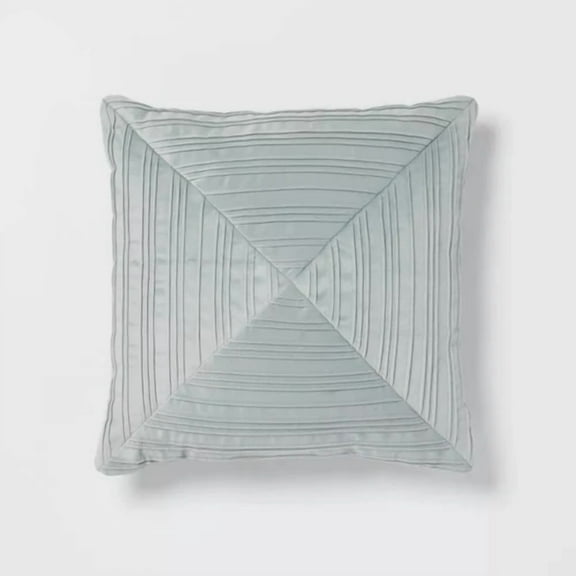 Threshold Luxe Velvet Pleated Pillow 18X18 Oeko-Tex Certified