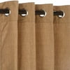 Sunbrella Linen Sesame Outdoor Curtain with Nickel Plated Grommets 50 in. x 96 in.