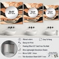 thumbnail image 4 of Designart "Line Art Elegance in Brown and Black II" Abstract Shapes Square Mirror For Wall Decor - Large Brown Square Mirror Printed Wall Decor - Transitional Square Living Room Mirror, 4 of 5