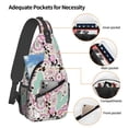 thumbnail image 3 of Lsque West Cowgirl Disco Pattern Cross Chest Bag Diagonally – Premium Durable Front Chest Sling with Adjustable Padded Strap, High-Capacity Storage, 3 of 7
