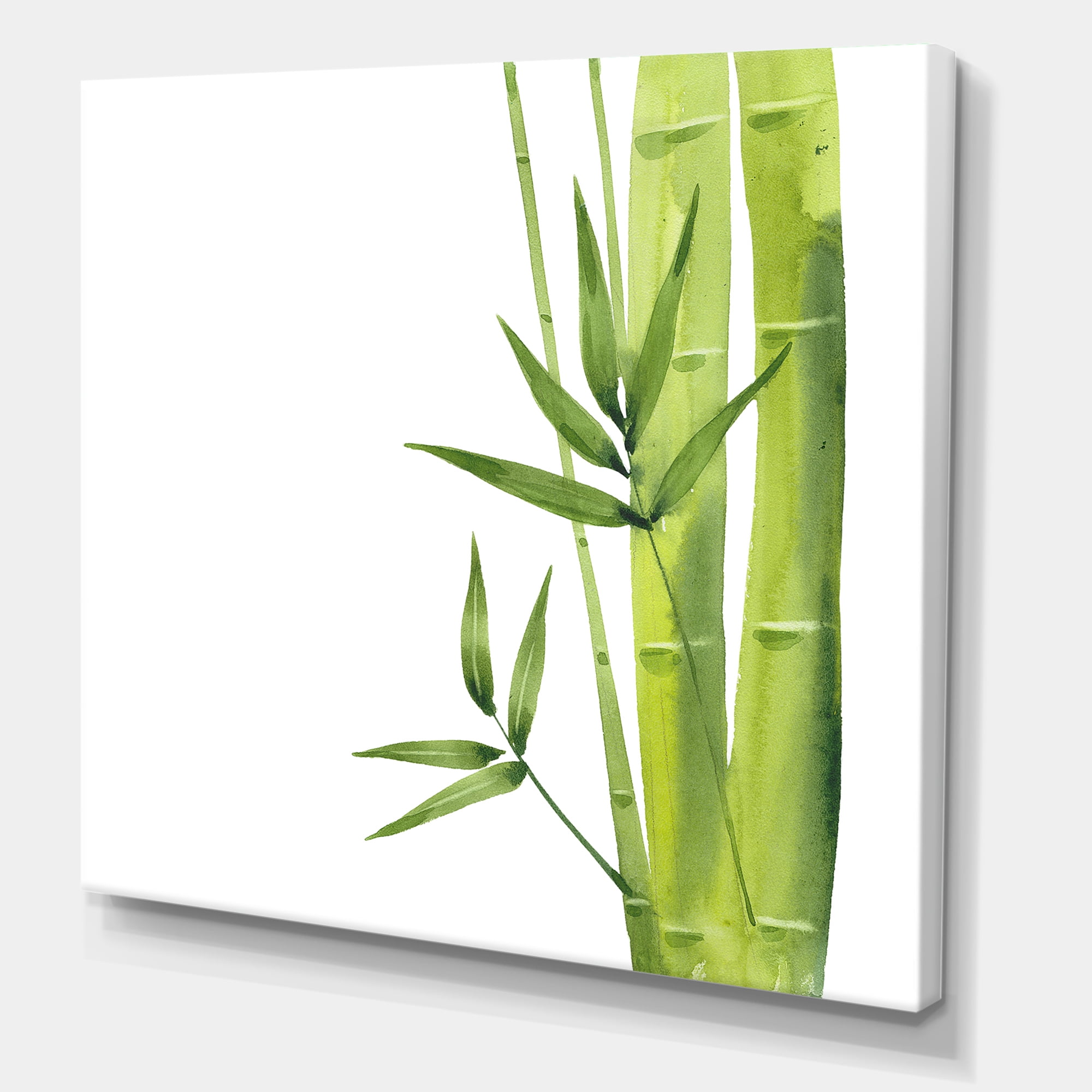 Designart ' The Forest of Bamboo Branches V ' Tropical Canvas Wall Art Print