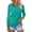 AD07-Turquoise, variant on Lumtrix Polo Shirts For Women 3/4 Sleeve Tops Golf Tees 4-Button Collared Shirt Casual Business Work Blouses Blue M