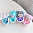 thumbnail image 4 of Hangyodon-Llavero de dibujos animados de Anime Sanrio Kuromi Kawaii My Melody Cinnamoroll, llavero de felpa, juguetes de adornos para niña, 4 of 5