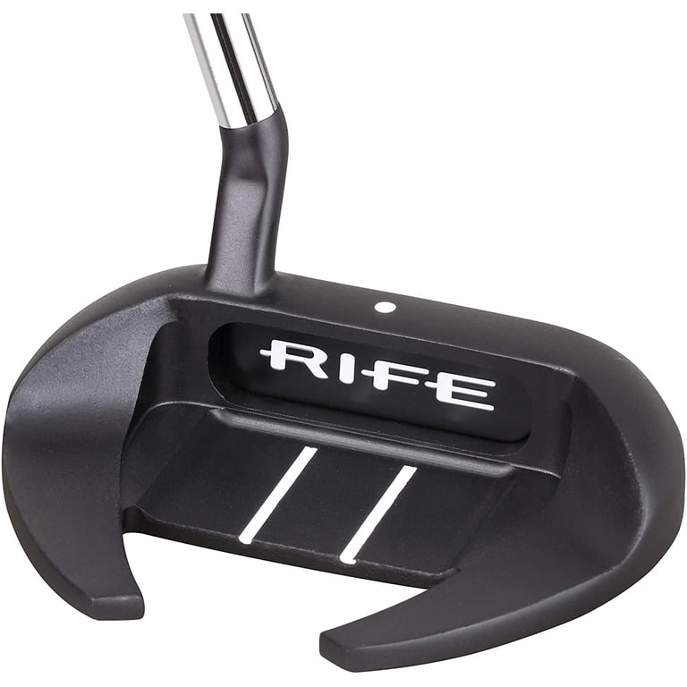 Rife Golf RG3 Winged Mallet Putter - Right Handed, Roll Groove Technology, 2° Loft, 360g Stainless Steel Head