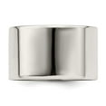 thumbnail image 2 of Auriga Fine Jewelry 925 Sterling Silver 12 mm Lightweight Flat Band for Men Size 11.5, 2 of 6