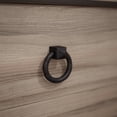 thumbnail image 4 of Black Cast Iron Cabinet Pulls 2" Ring Cabinet Handles with Hardware Pack of 2 Renovators Supply, 4 of 7