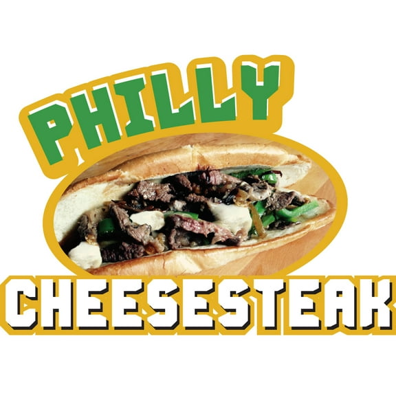 PHILLY CHEESESTEAK 12" Concession Decal sign cart trailer stand sticker equipment