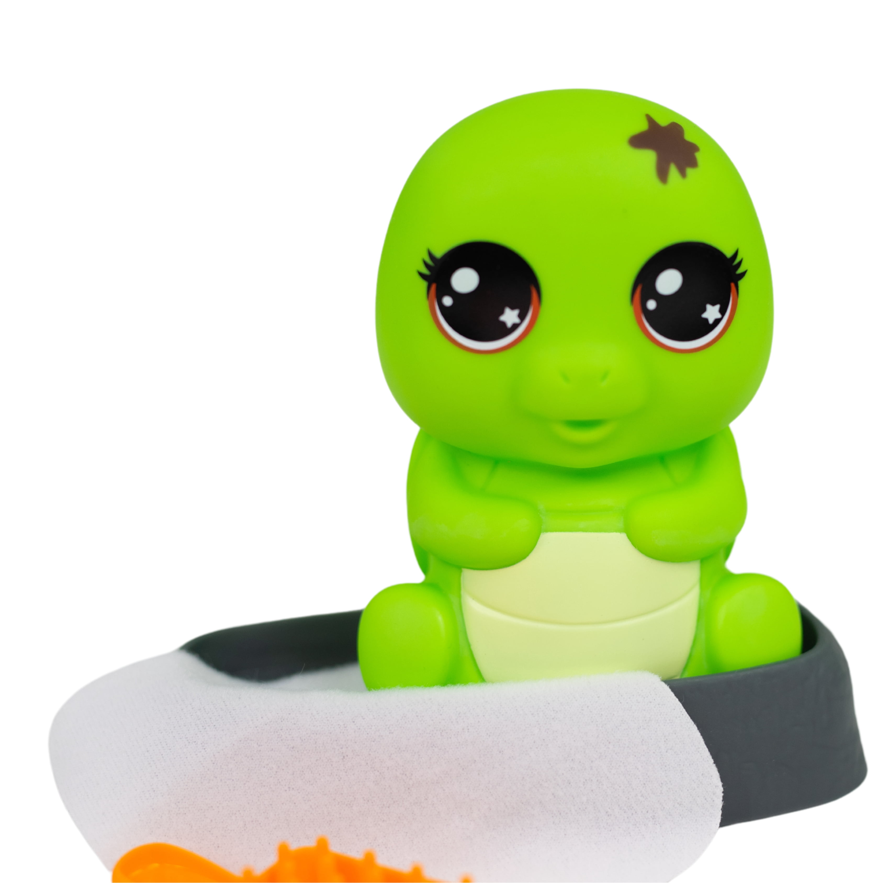 Kid Connection Mini Pet Turtle Water Play Set with Color Changing Feature, 8 Pieces, Toddler Toys, Green Color