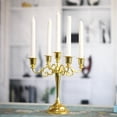 thumbnail image 2 of Giaone Vintage Metal Candle Holder 3/5 Heads Candlelight Dinner Candlestick Stands for Home Wedding Party Table Decoration Gift Supplies, 2 of 16