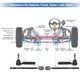 thumbnail image 4 of Ofertas Únicas Kit de 6 piezas de extremos de varilla de dirección interior y exterior para Cadillac Escalade Drag Link No. ES800223/EV800084, 4 of 7