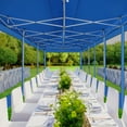 thumbnail image 5 of HOTEEL 10x30 Heavy Duty Canopy Tent, Pop up Canopies with Netting Screened ,Waterproof Ez up Canopy with Sidewalls, Outdoor Instant Party Tent for Backyard,Blue, 5 of 7