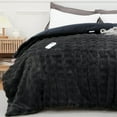 thumbnail image 2 of Lumiparty Fluffy Heated Comforter Electric Blanket King Size 104"x100", with Wireless Controller, Faux Fur Bubble Fuzzy Bedding Comforter, 6 Heat Levels & 10 Hours Auto-Off, Dark Grey, 2 of 4