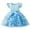 Blue, variant on LUOGENLI Girls Dresses Size 14-16 White Child Girls Tulle Dress Party Flowers Prints Bowknot Short Sleeve Gown Dresses Formal Dresses For Girls 12-14 Formal Dresses For Girls 12-14 4-5 Years