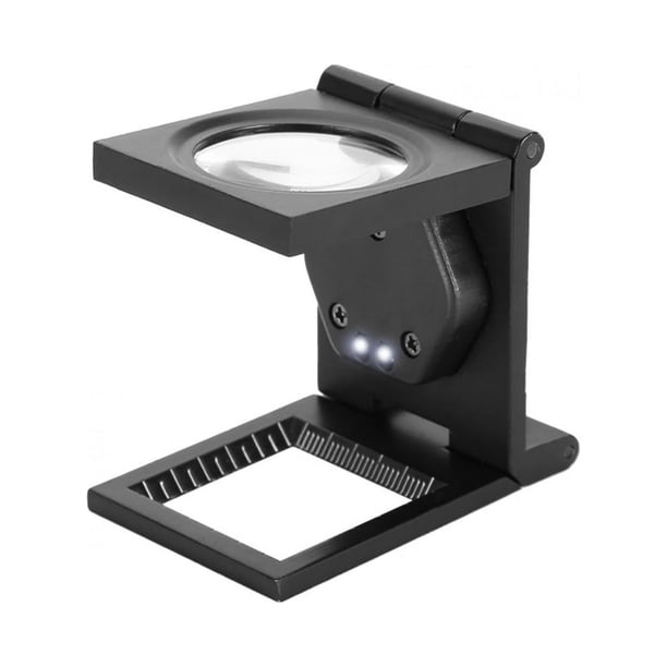 Lupa De Bolsillo Plegable 30X Lupa LED Herramienta De Reparación Portátil Para Inspección De Computadora De Teléfono