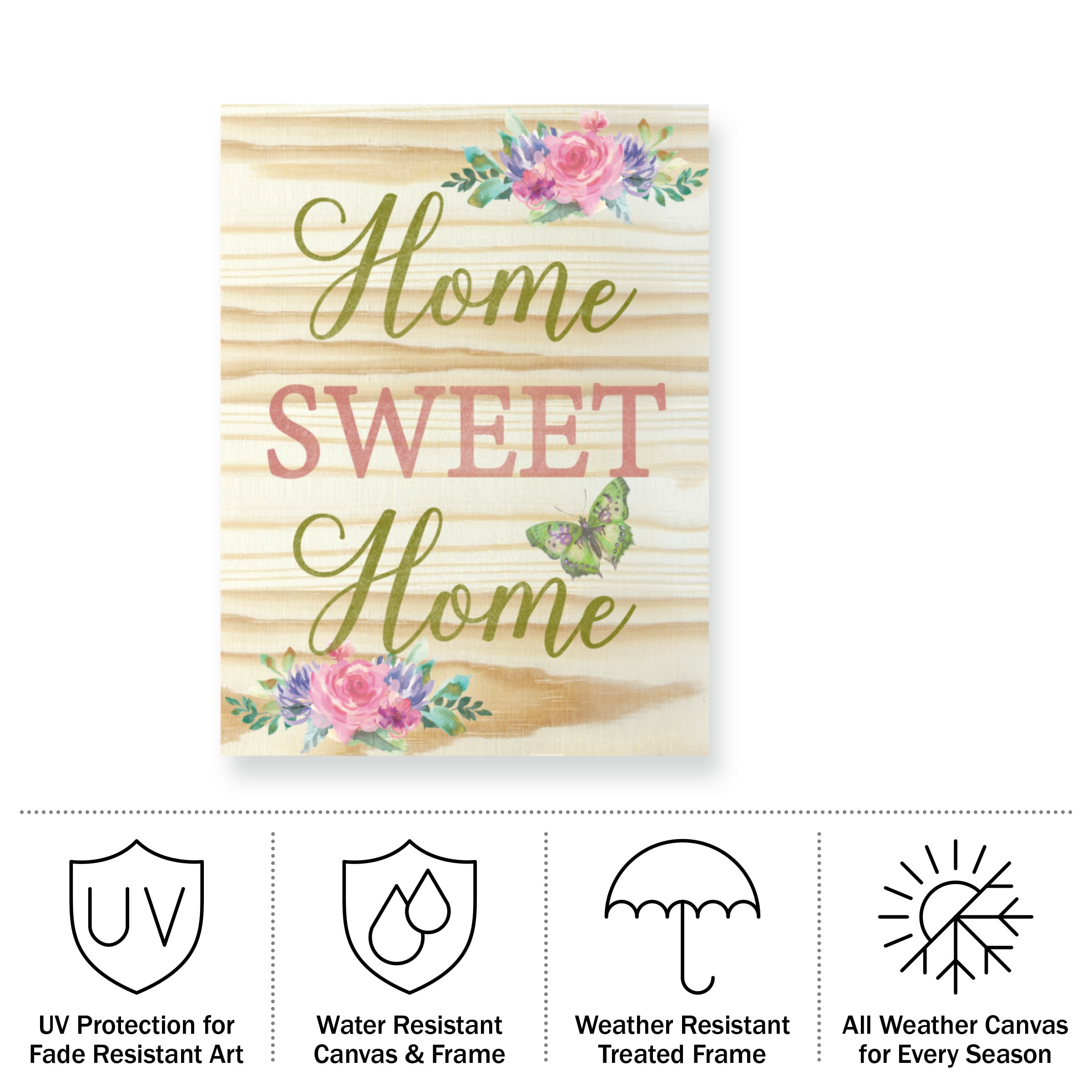 Jean Plout 'Welcome Home 4' Outdoor Canvas 47x35