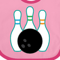 thumbnail image 4 of Inktastic Bowling Team Bowler Boys or Girls Baby Bib, 4 of 4