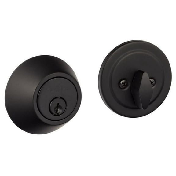 Sure-Loc Db201 Contemporary Solid Brass Single Cylinder Keyed Entry Deadbolt - Black