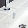 thumbnail image 3 of 2-Pack Chrome Round Basin Sink Overflow Hole Cover for 22mm-24mm Sinks, 3 of 6