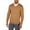 Fawn Heather, variant on CLUBROOM Mens Brown Lightweight, Long Sleeve V Neck Pullover Sweater S