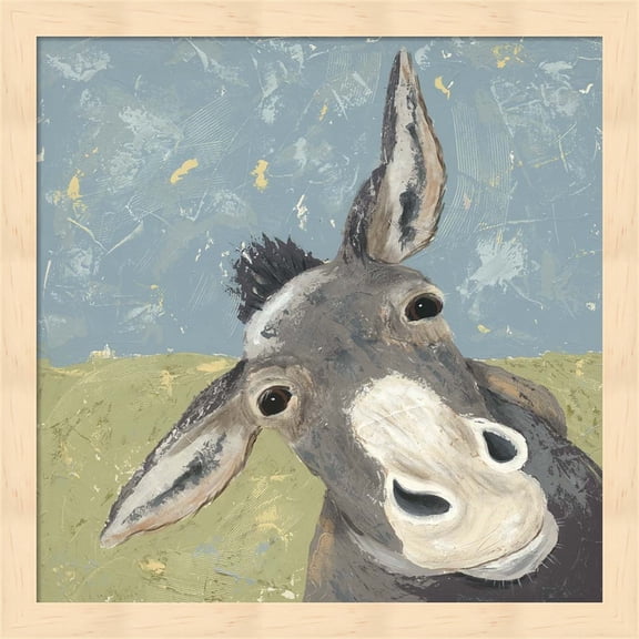 Farm Life-Mule by Jade Reynolds, Framed Wall Art, 13.25W x 13.25H