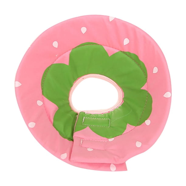 Methold Collar protector para perros y gatos, animales, frutas, fútbol, protección antimordeduras, XS-XL Suministros para perros fresa METRO