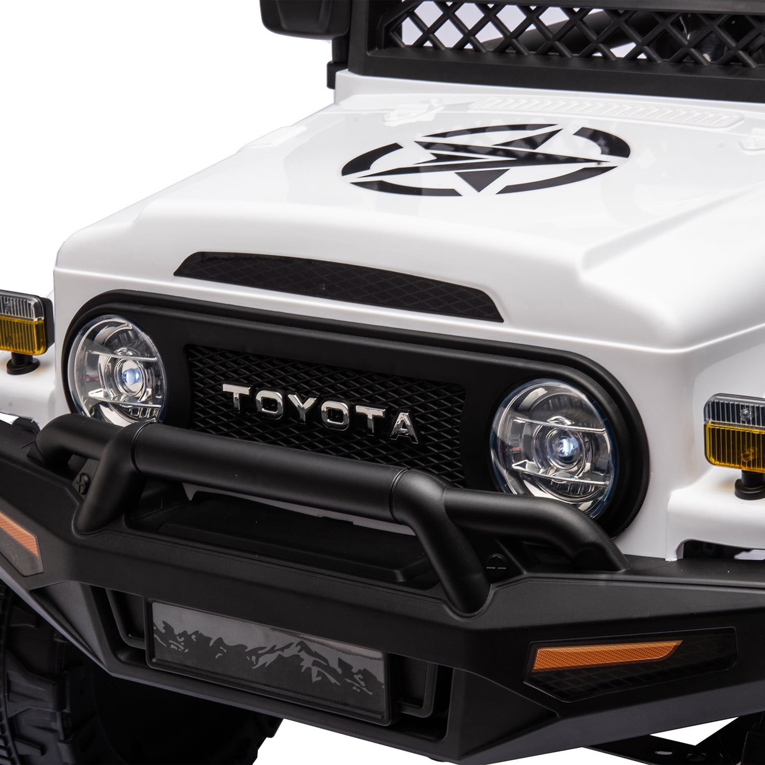 CIPACHO Licensed TOYOTA FJ Cruiser 12V Powered Ride On Car 2.4G with Parents Remote Control, Electric Car for Kids, White CIPACHO Licensed TOYOTA FJ Cruiser 12V Powered Ride On Car 2.4G with Parents Remote Control, Electric Car for Kids, White