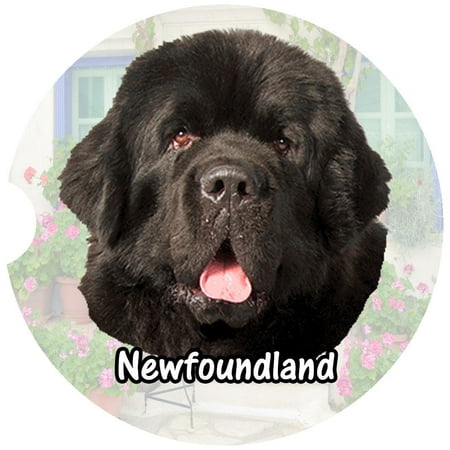 

Newfoundland Car Coaster Absorbent Stoneware Car Cup Holder Coaster Set of 2