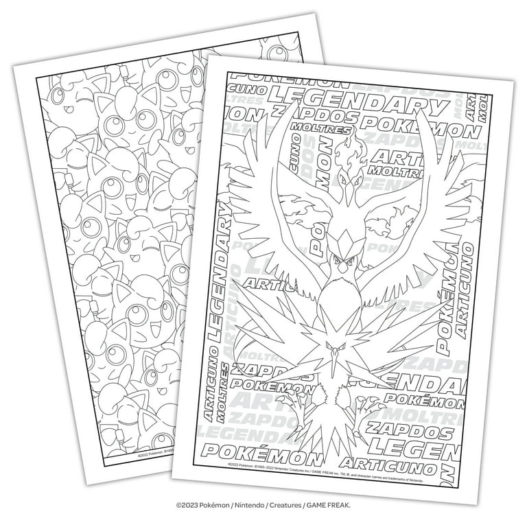 Give 400 pokemon coloring book pages digital by Ricardovangaal