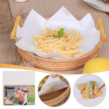 Nrmvnmi 50PCS Deli Paper Sheets, Unbleached White Wax Paper Sheets for Food Basket Liners, Precut Parchment Paper Baking Sheets for Cookies, Grease Resistant Sandwich Wrappering Paper