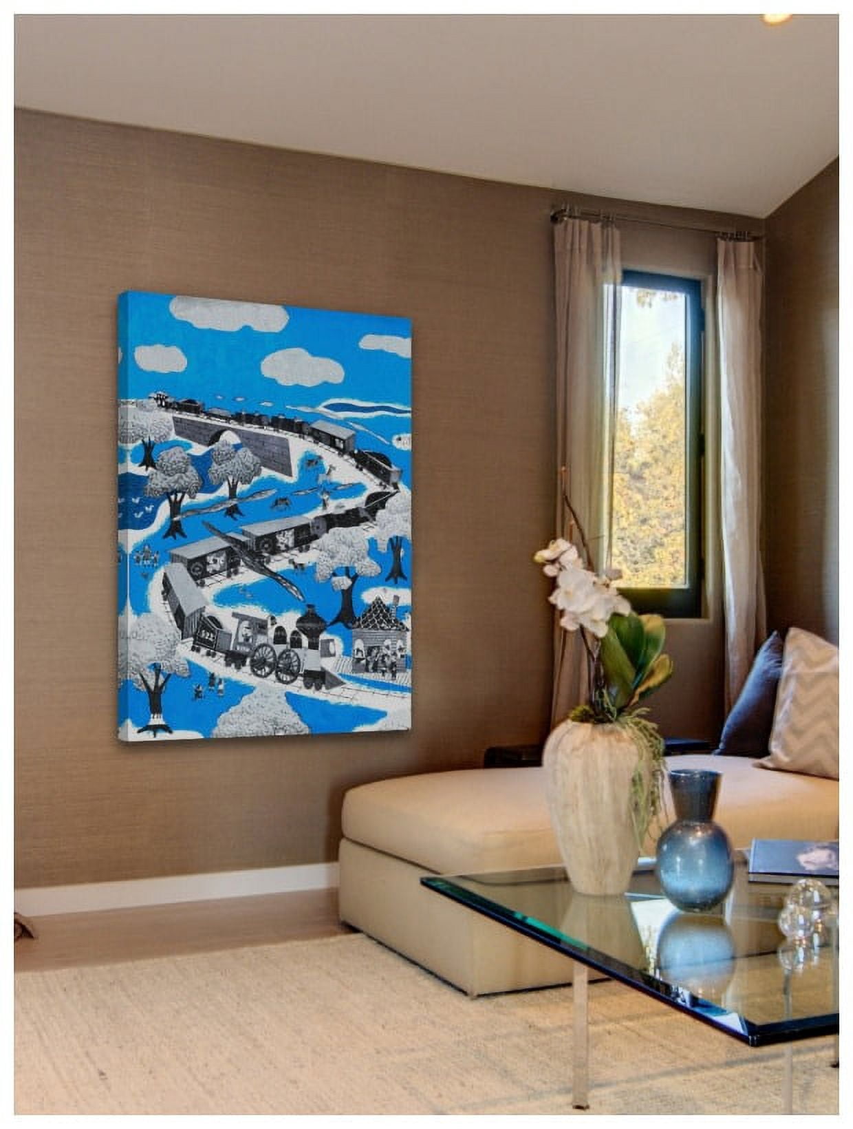 Marmont Hill "Circus Train" by Curtis Painting Print on Canvas
