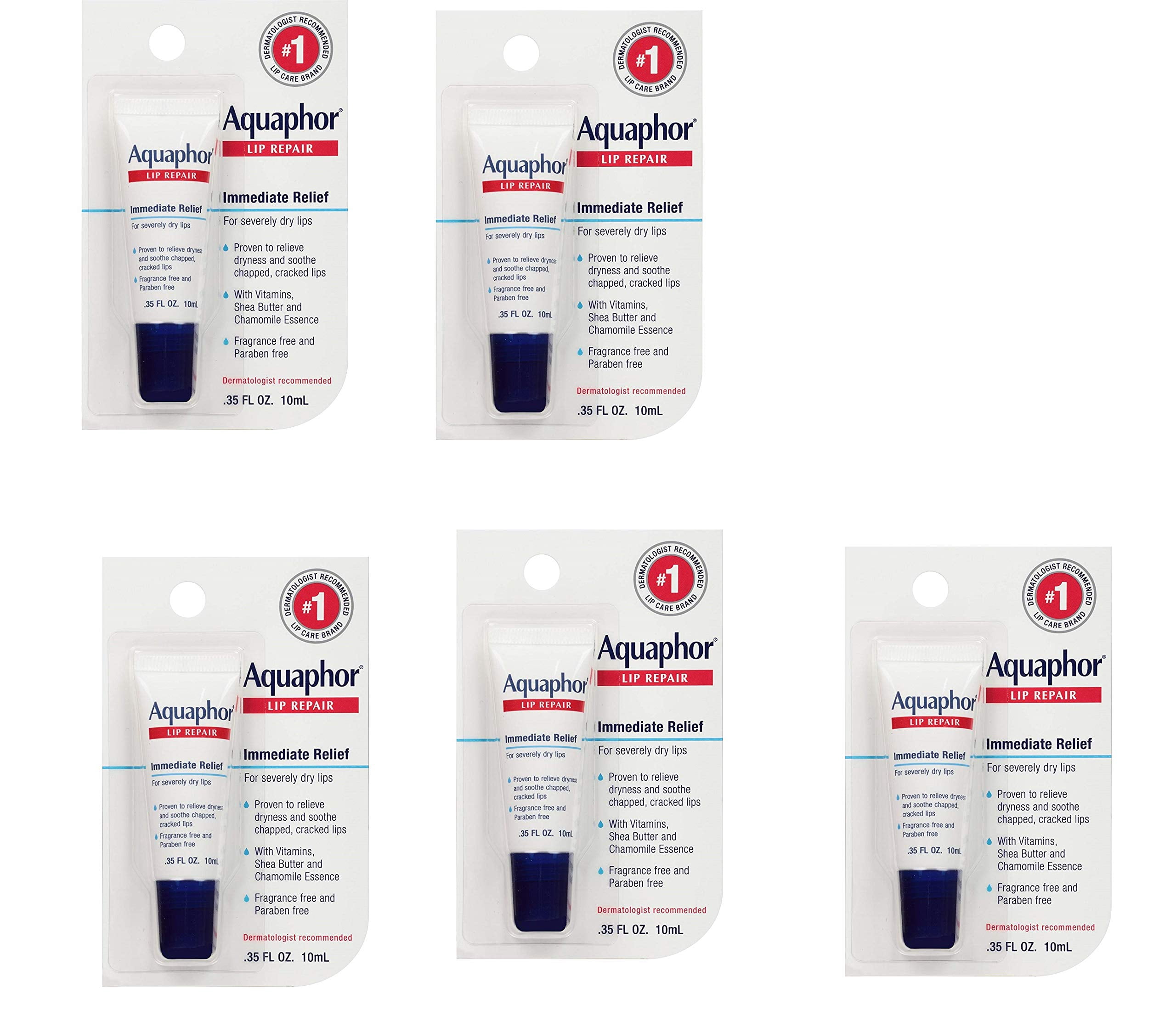 Pomada reparadora de labios Aquaphor, humectante de larga duración, 10 ...