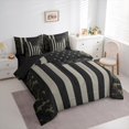 thumbnail image 3 of Manfei Camouflage 7-Piece Twin Bedding Sets,Minimalism Geometric Stripes Bedding Comforter Set,Gray Black Green Sheet Sets For Girls Boys,Super Cozy Room Decor Reversible, 3 of 8