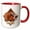 Red/White, variant on 3drose, Hound Dog, 15oz Mug