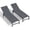 Dark Gray, variant on Crestlive Products Outdoor Chaise Lounge Chair, 5-Position Adjustable Patio Recliner, Beige