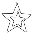 thumbnail image 4 of Anillo de estrellas de Metal de hierro forjado Diy, marco de corona de alambre de estrellas, anillos de macramé para atrapasueños hecho a mano, regalo de Año Nuevo, 4 of 5