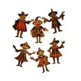 thumbnail image 6 of LAMIRO Set of 6 Vintage Halloween Pumpkin Scarecrow Cutouts,Retro Hanging Decorations for Party,Home,Classroom,Office,and Haunted House Wall Decor, 6 of 7