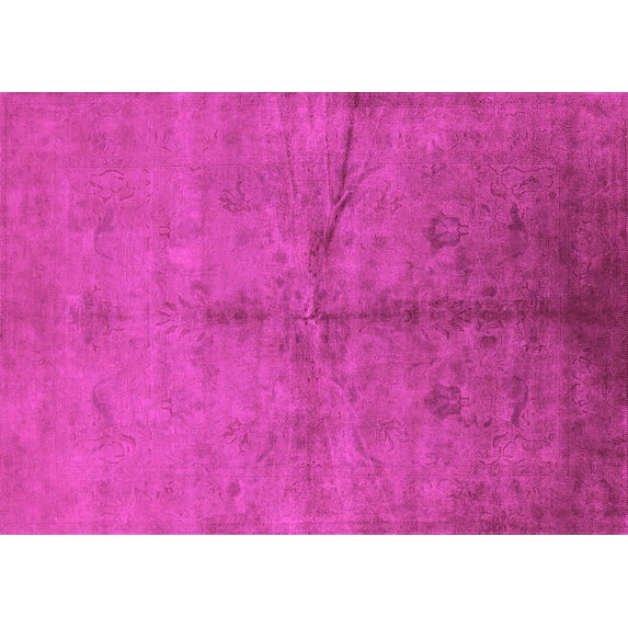 Ahgly Company Indoor Rectangle Oriental Pink Industrial Area Rugs, 2' x 5'