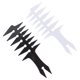 thumbnail image 5 of Peines profesionales para el cabello para salón, peines antiestáticos de dientes anchos suaves, 2 uds., 5 of 5