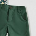 thumbnail image 6 of Kaprioy Baby Boy Outfit Baby Summer Clothes Dinosaur Print Shirt Short Sleeve Button Down Top Solid Shorts Cute Toddler Baby Boy Shorts Outfits, 6 of 6