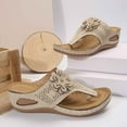 thumbnail image 6 of Daolelai Flip-Toe Casual Thick-Soled Flower Beach Sandals, 6 of 9